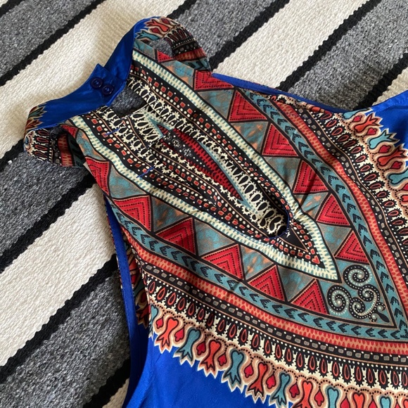 Band of Gypsies High Neck Scarf/Shift Dress SIZE M - Picture 7 of 13